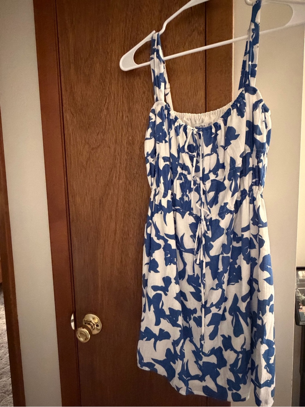 Abercrombie & Fitch Blue and White Floral Mini Dress